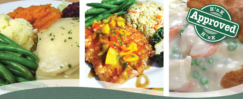 Lunch and Dinner Entrees at the Hearth 'n Kettle Restaurants