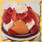 Strawberry Shortcake and Apple Crisp a la Mode at the Hearth n Kettle restaruants - enjoy your favorite New England Dessert at the H n K.